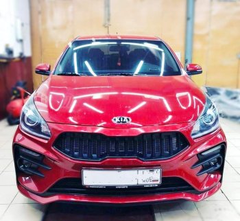 17 999 р. Передний бампер Kudos Original  KIA Rio  4 FB (2016-2020) дорестайлинг седан (Под прямоугольные ДХО с ПТФ, Неокрашенный)  с доставкой в г. Екатеринбург. Увеличить фотографию 6