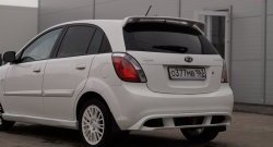 5 899 р. Накладка заднего бампера Vita Dm  KIA Rio ( 2 JB,  4 FB) (2005-2024) дорестайлинг, хэтчбэк 5 дв., рестайлинг, хэтчбэк 5 дв., рестайлинг седан (Неокрашенная)  с доставкой в г. Екатеринбург. Увеличить фотографию 1