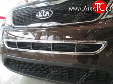 8 849 р. Накладка на передний воздуховод СТ KIA Sorento XM рестайлинг (2012-2015) (Неокрашенная)  с доставкой в г. Екатеринбург