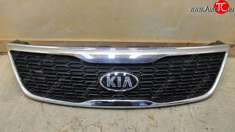 5 099 р. Решетка радиатора SPARD (хром) KIA Sorento XM рестайлинг (2012-2015) (Неокрашенная)  с доставкой в г. Екатеринбург