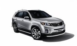 10 699 р. Защита порогов из круглой трубы диаметром 63 мм Petroil Tuning  KIA Sorento  XM (2012-2015) рестайлинг (Нержавеющая полированная сталь)  с доставкой в г. Екатеринбург. Увеличить фотографию 1