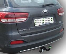 7 849 р. Фаркоп (дизель) Лидер Плюс.  KIA Sorento  UM/Prime (2014-2020) дорестайлинг, рестайлинг (Без электропакета)  с доставкой в г. Екатеринбург. Увеличить фотографию 1