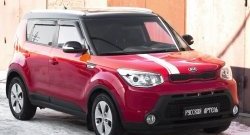 4 999 р. Накладки на колёсные арки RA (комплект 4 шт). KIA Soul PS дорестайлинг (2014-2016) (Поверхность шагрень)  с доставкой в г. Екатеринбург. Увеличить фотографию 2