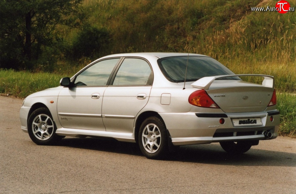 3 549 р. Пороги накладки Nika Sport KIA Spectra (2000-2009) (Неокрашенные)  с доставкой в г. Екатеринбург