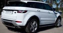 18 549 р. Защита заднего бампера (Ø75x42 мм, нержавейка, Dynamic) Russtal Land Rover Range Rover Evoque 1 L538 дорестайлинг 5 дв. (2011-2015)  с доставкой в г. Екатеринбург. Увеличить фотографию 4