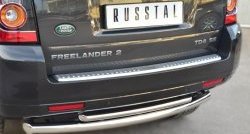 15 299 р. Защита заднего бампера (Ø63 и 42 мм, нержавейка) Russtal Land Rover Freelander L359 дорестайлинг (2006-2010)  с доставкой в г. Екатеринбург. Увеличить фотографию 2