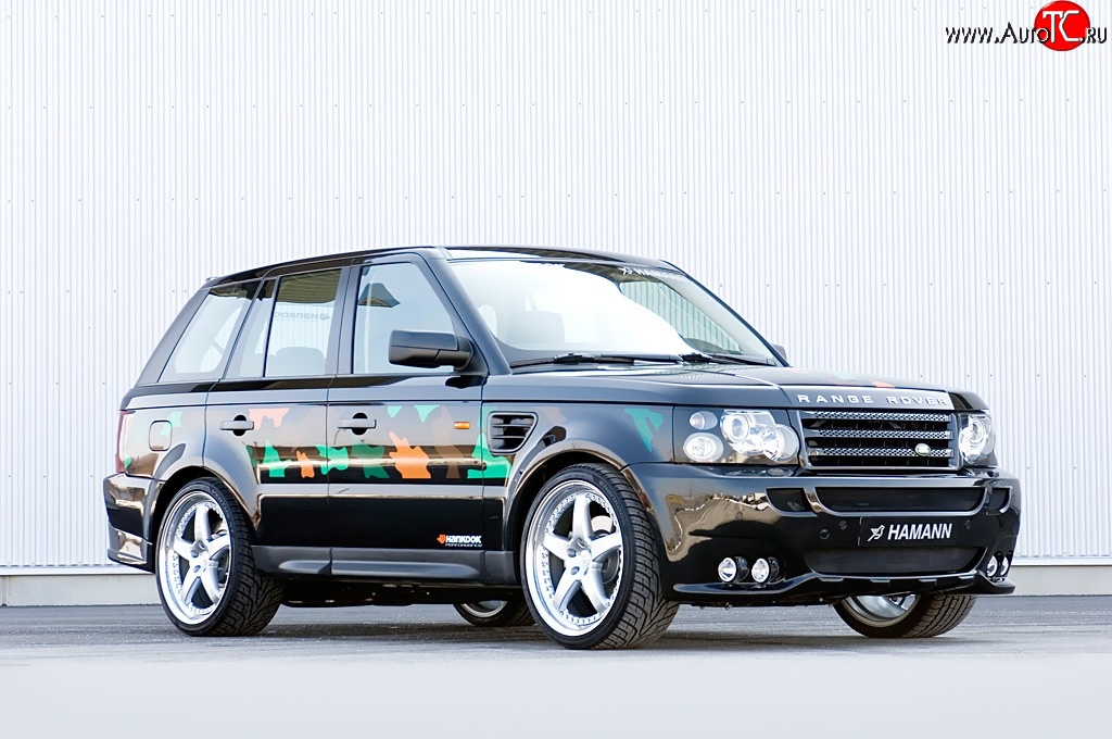 5 199 р. Пороги накладки HAMANN CONQUEROR I Land Rover Range Rover Sport 1 L320 дорестайлинг (2005-2009) (Неокрашенные)  с доставкой в г. Екатеринбург