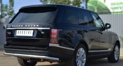 5 599 р. Одинарная защита заднего бампера из трубы диаметром 63 мм (Voque) Russtal  Land Rover Range Rover  4 L405 (2012-2017) дорестайлинг  с доставкой в г. Екатеринбург. Увеличить фотографию 4