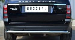 5 599 р. Одинарная защита заднего бампера из трубы диаметром 63 мм (Voque) Russtal  Land Rover Range Rover  4 L405 (2012-2017) дорестайлинг  с доставкой в г. Екатеринбург. Увеличить фотографию 1