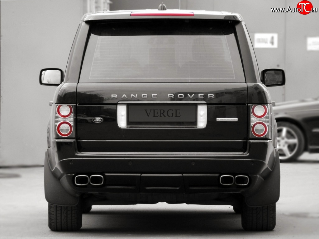 24 199 р. Накладка Verge на задний бампер Land Rover Range Rover 3 L322 дорестайлинг (2002-2006) (Неокрашенная)  с доставкой в г. Екатеринбург