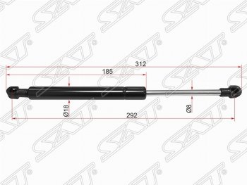 Упор капота SAT (газовый) Land Rover (Ленд) Range Rover (Ренж)  3 L322 (2002-2012) 3 L322 дорестайлинг, рестайлинг, 2-ой рестайл