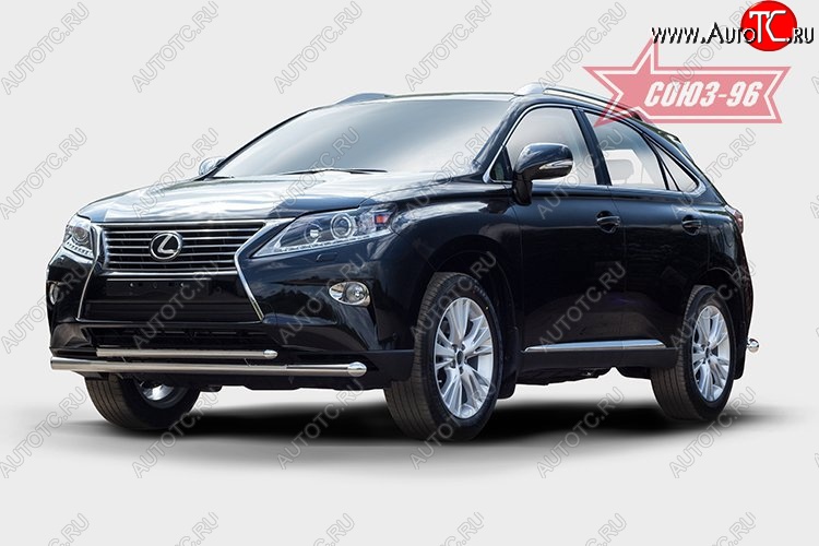 24 659 р. Защита переднего бампера одинарная Souz-96 (d60/42). Lexus RX350 AL10 рестайлинг (2012-2015)  с доставкой в г. Екатеринбург