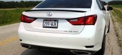 3 399 р. Лип спойлер F-Sport  Lexus GS250  L10 (2011-2016) (Неокрашенный)  с доставкой в г. Екатеринбург. Увеличить фотографию 7