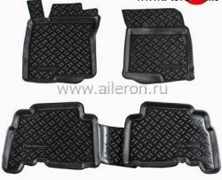 Коврики в салон Aileron 4 шт. (полиуретан) Toyota Land Cruiser Prado J150 дорестайлинг (2009-2013)