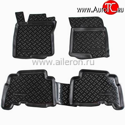 1 549 р. Коврики в салон Aileron 4 шт. (полиуретан)  Lexus GX460  J150 (2009-2013), Toyota Land Cruiser Prado  J150 (2009-2013)  с доставкой в г. Екатеринбург