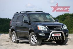 30 959 р. Защита переднего бампера Souz-96 (d76) Lexus GX470 J120 дорестайлинг (2002-2007)  с доставкой в г. Екатеринбург. Увеличить фотографию 1