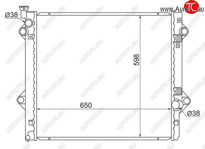 10 699 р. Радиатор двигателя (пластинчатый, АКПП) SAT Toyota Land Cruiser Prado J120 (2002-2009)  с доставкой в г. Екатеринбург