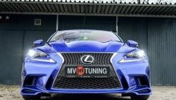 7 799 р. Клыки на передний бампер Tuning-Sport Lexus IS250 XE30 седан дорестайлинг (2013-2016) (Неокрашенная)  с доставкой в г. Екатеринбург. Увеличить фотографию 6