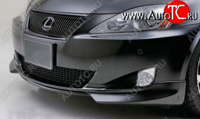 7 999 р. Накладка на передний бампер CT Lexus IS250 XE20 седан дорестайлинг (2005-2013) (Неокрашенная)  с доставкой в г. Екатеринбург