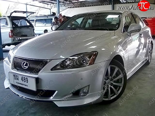 9 299 р. Накладка на передний бампер WALD SPORTS LINE Lexus IS250 XE20 седан дорестайлинг (2005-2013) (Неокрашенная)  с доставкой в г. Екатеринбург