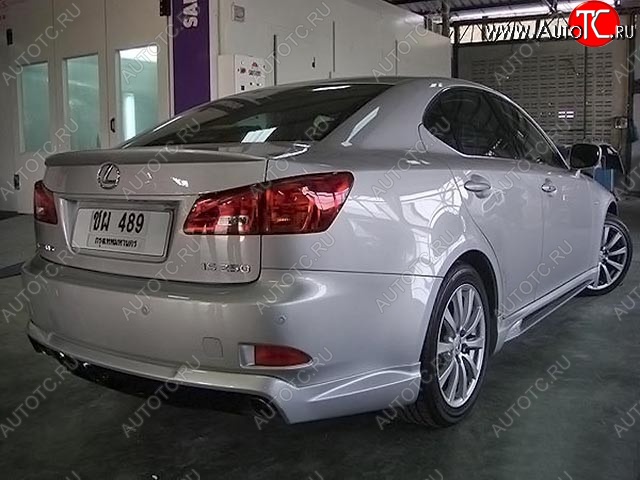 10 599 р. Накладка на задний бампер WALD SPORTS LINE Lexus IS250 XE20 седан дорестайлинг (2005-2013) (Неокрашенная)  с доставкой в г. Екатеринбург