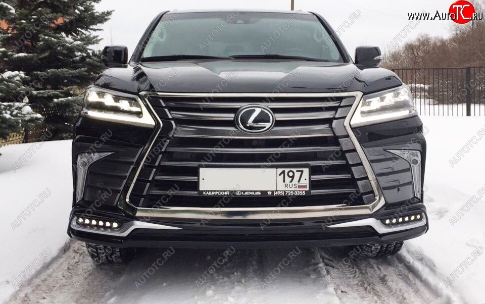 15 199 р. Дневные ходовые огни в накладку бампера Автократ Автократ Lexus LX570 J200 2-ой рестайлинг (2015-2022)  с доставкой в г. Екатеринбург