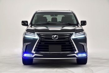 22 699 р. Накладка на передний бампер Автократ (без LED-оптики) Lexus LX450d J200 2-ой рестайлинг (2015-2022) (Неокрашенная)  с доставкой в г. Екатеринбург. Увеличить фотографию 11