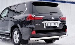 24 299 р. Защита заднего бампера (Ø76 мм, нержавейка) SLITKOFF Lexus LX450d J200 2-ой рестайлинг (2015-2022)  с доставкой в г. Екатеринбург. Увеличить фотографию 4