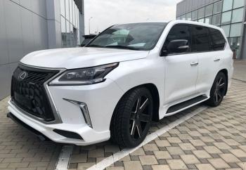 45 999 р. Юбка переднего бампера HEMMES Lexus LX450d J200 2-ой рестайлинг (2015-2022) (Неокрашенная)  с доставкой в г. Екатеринбург. Увеличить фотографию 3