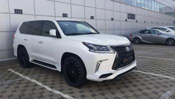 45 999 р. Юбка переднего бампера HEMMES Lexus LX450d J200 2-ой рестайлинг (2015-2022) (Неокрашенная)  с доставкой в г. Екатеринбург. Увеличить фотографию 5