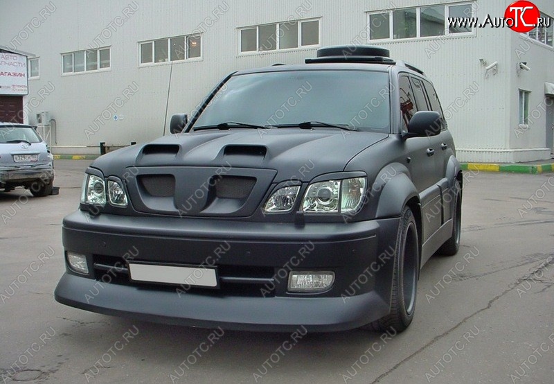 4 149 р. Реснички на фары CUSTOM Lexus LX470 J100 дорестайлинг (1998-2002) (Неокрашенные)  с доставкой в г. Екатеринбург