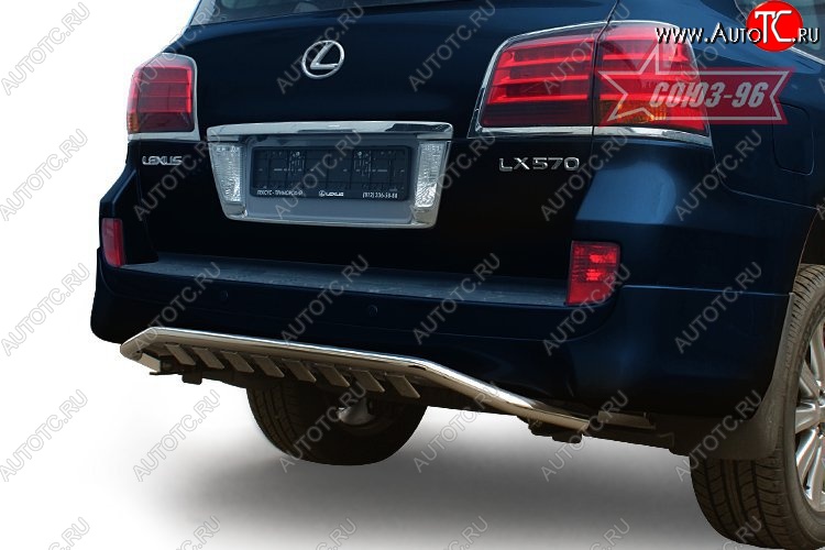 29 609 р. Защита заднего бампера Souz-96 (d60) Lexus LX570 J200 дорестайлинг (2007-2012)  с доставкой в г. Екатеринбург