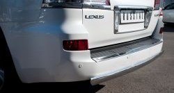 14 999 р. Защита заднего бампера (Ø75х42 мм, нержавейка) Russtal Lexus LX570 J200 дорестайлинг (2007-2012)  с доставкой в г. Екатеринбург. Увеличить фотографию 2