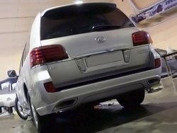 Задний бампер ELFORD Lexus LX570 J200 дорестайлинг (2007-2012)