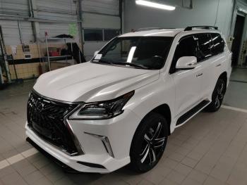 64 499 р. Решетка радиатора HEMMES Lexus LX570 J200 2-ой рестайлинг (2015-2022) (цвет: черный матовый)  с доставкой в г. Екатеринбург. Увеличить фотографию 6