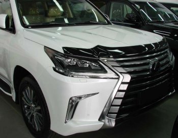 3 089 р. Дефлектор капота SIM  Lexus LX570  J200 (2015-2022) 2-ой рестайлинг  с доставкой в г. Екатеринбург. Увеличить фотографию 1