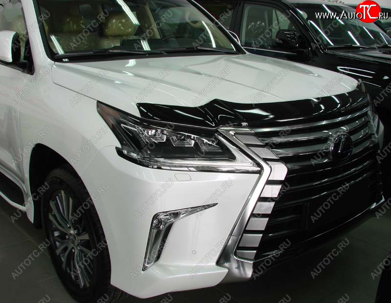 3 089 р. Дефлектор капота SIM  Lexus LX570  J200 (2015-2022) 2-ой рестайлинг  с доставкой в г. Екатеринбург