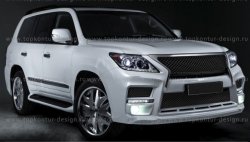 6 199 р. Решётка радиатора TopKontur Design Lexus LX570 J200 1-ый рестайлинг (2012-2015)  с доставкой в г. Екатеринбург. Увеличить фотографию 1