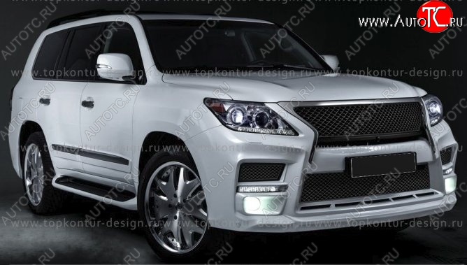 6 199 р. Решётка радиатора TopKontur Design Lexus LX570 J200 1-ый рестайлинг (2012-2015)  с доставкой в г. Екатеринбург