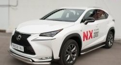 24 749 р. Широкая защита порогов F SPORT Russtal Lexus NX200T Z10 (2014-2017) (Текстура поверхности листа №1)  с доставкой в г. Екатеринбург. Увеличить фотографию 5