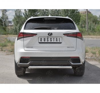 8 999 р. Защита заднего бампера (Ø63 мм, нержавейка) Russtal  Lexus NX300h  Z10 (2014-2017) дорестайлинг  с доставкой в г. Екатеринбург. Увеличить фотографию 4