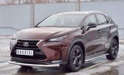 16 999 р. Защита переднего бампера (Ø63 мм, нержавейка) Russtal Lexus NX200 Z10 дорестайлинг (2014-2017)  с доставкой в г. Екатеринбург. Увеличить фотографию 2