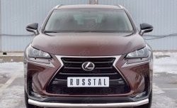 16 999 р. Защита переднего бампера (Ø63 мм, нержавейка) Russtal Lexus NX200 Z10 дорестайлинг (2014-2017)  с доставкой в г. Екатеринбург. Увеличить фотографию 1