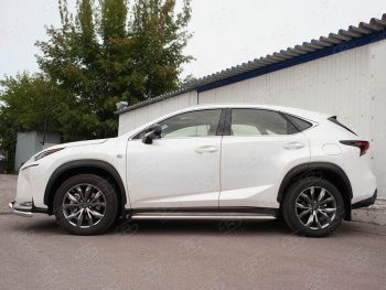 34 999 р. Широкая защита порогов с трубой диаметром 42 мм Russtal v3 Lexus NX200 Z10 дорестайлинг (2014-2017)  с доставкой в г. Екатеринбург. Увеличить фотографию 4