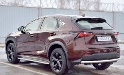 16 249 р. Защита заднего бампера (Ø63 мм, нержавейка) SLITKOFF Lexus NX200 Z10 дорестайлинг (2014-2017)  с доставкой в г. Екатеринбург. Увеличить фотографию 2