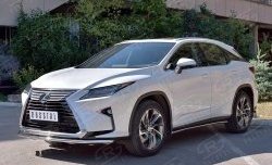 13 999 р. Защита переднего бампера (Ø42 мм, нержавейка) Russtal Lexus RX 200T AL20 дорестайлинг (2015-2017)  с доставкой в г. Екатеринбург. Увеличить фотографию 2