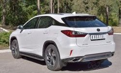 13 549 р. Защита заднего бампера (Ø63 мм, окрашенная) Russtal Lexus RX 200T AL20 дорестайлинг (2015-2017)  с доставкой в г. Екатеринбург. Увеличить фотографию 2