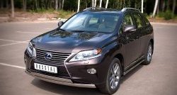 24 999 р. Защита переднего бампера (2 трубыØ75х42 мм, нержавейка) Russtal Lexus RX270 AL10 дорестайлинг (2010-2012)  с доставкой в г. Екатеринбург. Увеличить фотографию 4