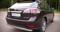 16 999 р. Защита заднего бампера (Ø63 и 42 мм, нержавейка) Russtal Lexus RX270 AL10 дорестайлинг (2010-2012)  с доставкой в г. Екатеринбург. Увеличить фотографию 4