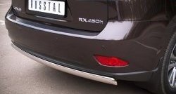 16 849 р. Защита заднего бампера (Ø75x42 мм, нержавейка) Russtal Lexus RX270 AL10 дорестайлинг (2010-2012)  с доставкой в г. Екатеринбург. Увеличить фотографию 3